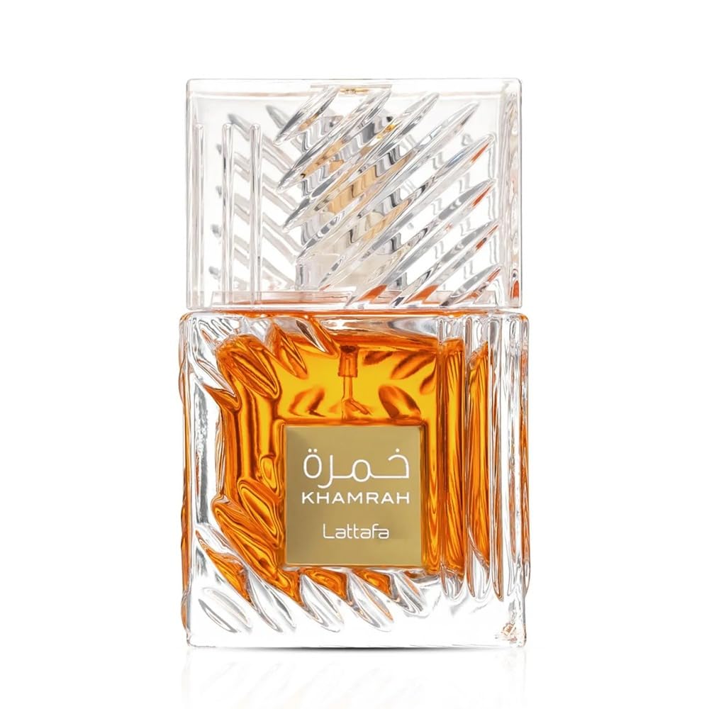 Lattafa Khamrah – Vanilla, Warm Spicy, Amber, Cinnamon – Eau de Parfum Long-Lasting Fragrance for Unisex, 3.40 Ounce / 100 ml